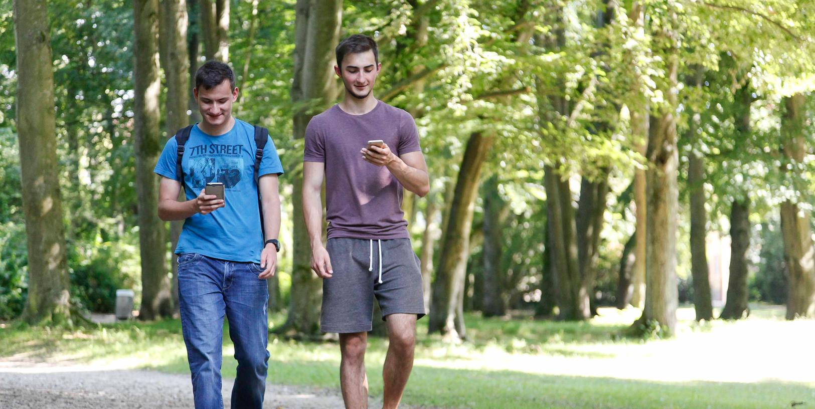 In der Bamberger Straße treffen die Freunde Julian, Marco und Matthias (von links) auf ein wildes „Rattfratz“. In der Bamberger Straße treffen die Freunde Julian, Marco und Matthias (von links) auf ein wildes „Rattfratz“.