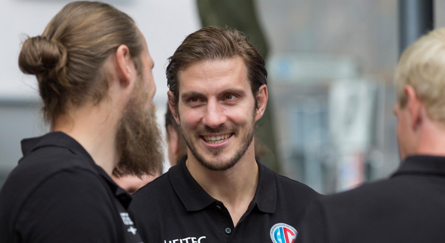 Vom Neuzugang zum Führungsspieler: Michael Haaß wurde von Trainer Robert Andersson zum Kapitän der Erlanger Handballer benannt.