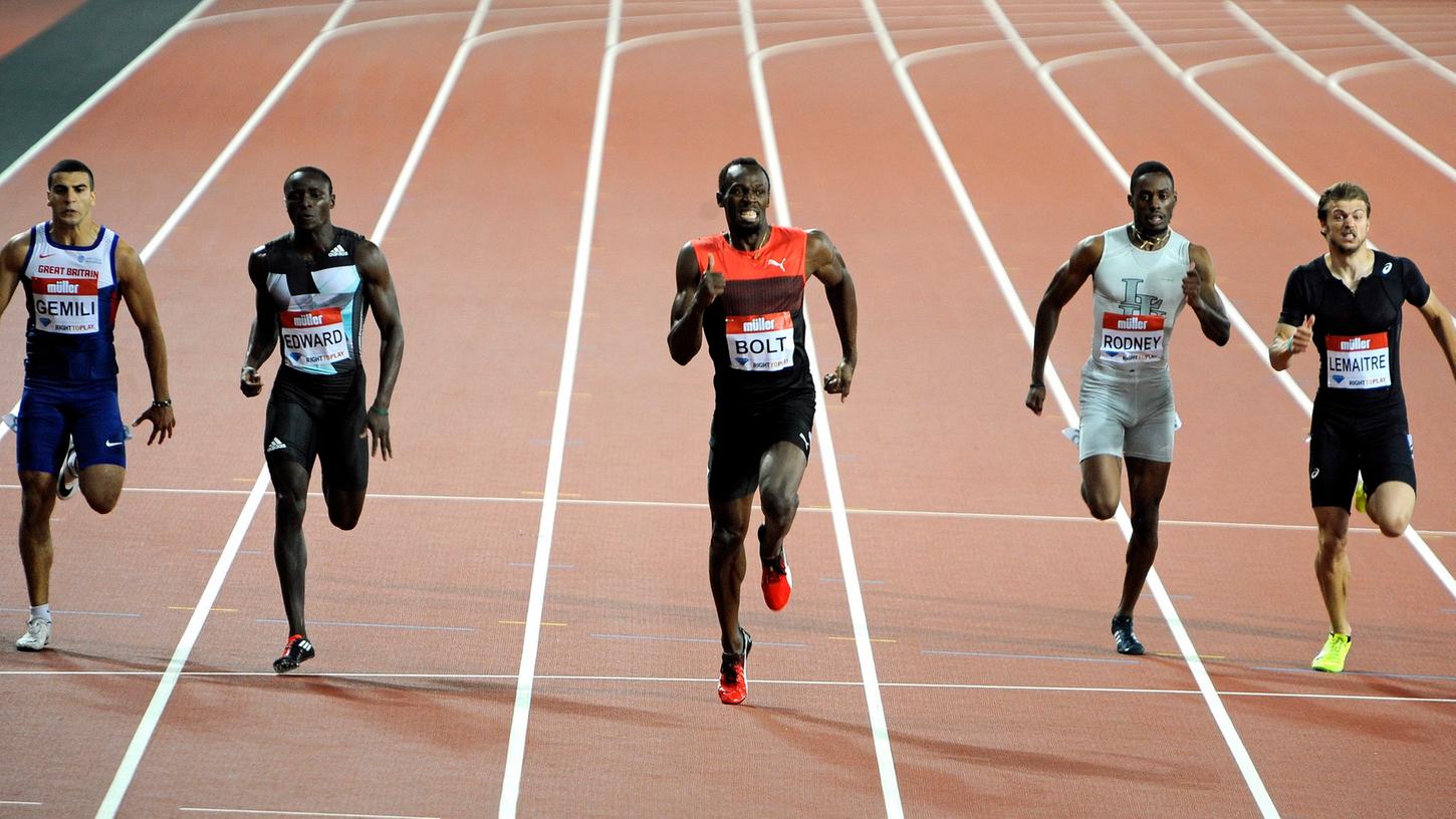 War seinen Konkurrenten wieder einen Schritt voraus: Usain Bolt gewann beim Meeting in London.
