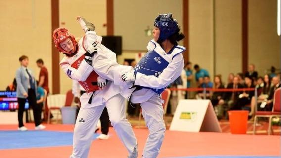 Für die deutsche Mannschaft wird in diesem Jahr nur eine Frau im Bereich Taekwondo starten. Rabia Gülec (in blau) wird diese Ehre zuteil. Bereits im vergangenen Jahr war sie bei den Europaspielen in Baku dabei. Gülec hat sich in ihrer Karriere bisher zwei Medaillen bei Welt- (2x Bronze) und sieben bei Europameisterschaften (1x Gold, 1x Silber und 5x Bronze) erkämpft.