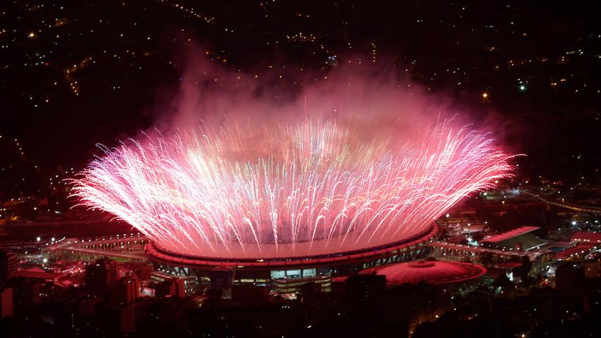 Samba, Gisele und Pfiffe:  Die Bilder der Eröffnungsfeier in Rio