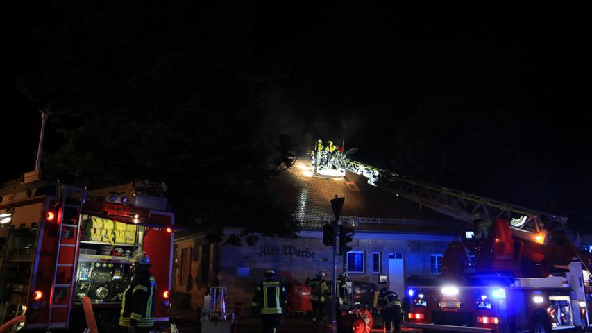 Schrecken in Forchheim: Brand in der Alten Wache 2016