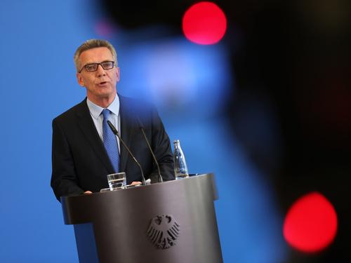 Ex-Innenminister Thomas de Maizière. Ex-Innenminister Thomas de Maizière.