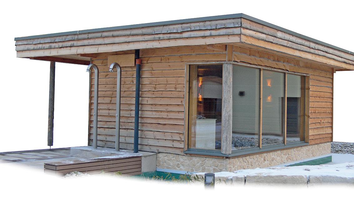 Die geplante Interimssauna soll etwa so aussehen, wie die hier abgebildete und während der Bauzeit im Bereich der Freibadterrasse aufgestellt werden. Die geplante Interimssauna soll etwa so aussehen, wie die hier abgebildete und während der Bauzeit im Bereich der Freibadterrasse aufgestellt werden.