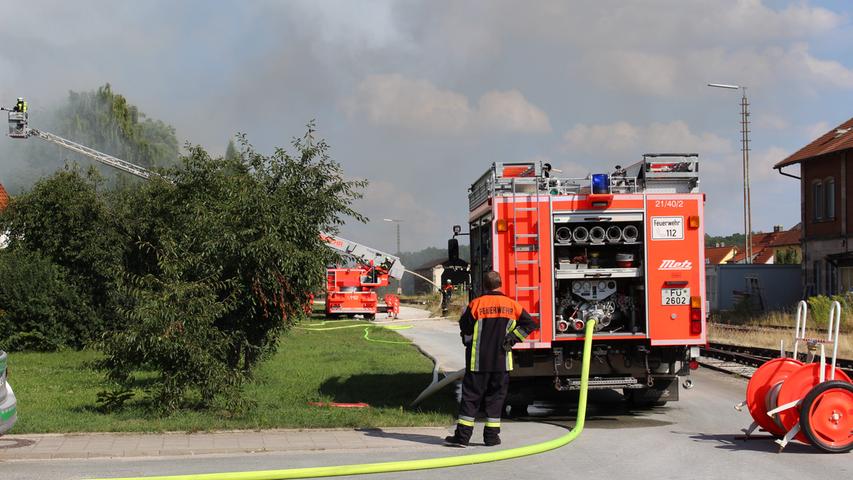Brand durch Schweißarbeiten: 100.000 Euro Schaden in Cadolzburg