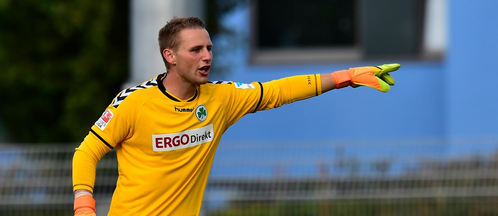 Marius Funk steht aktuell in der Regionalligamannschaft der Spielvereinigung zwischen den Pfosten.