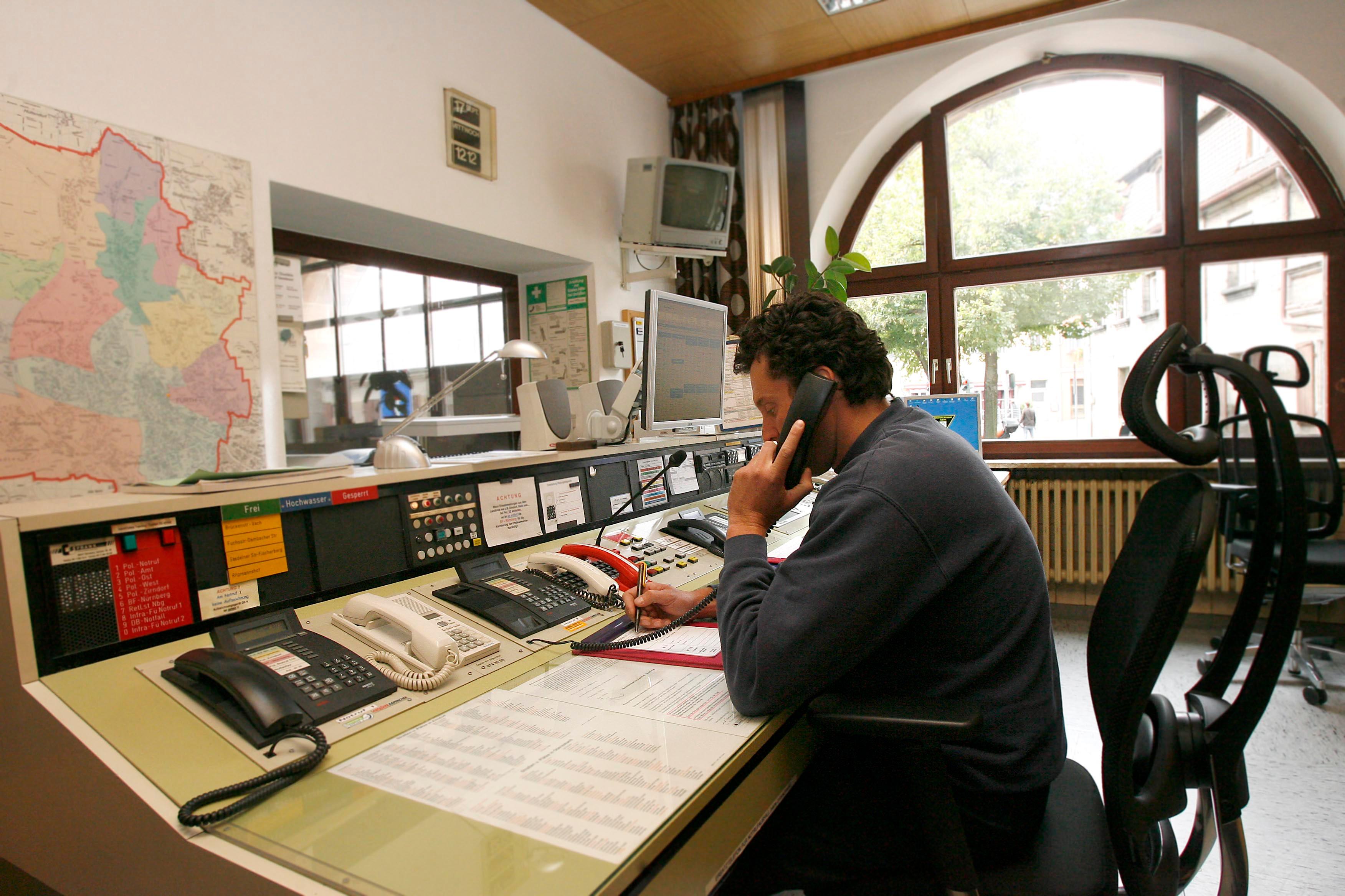 Ein Blick in die Einsatzentrale.