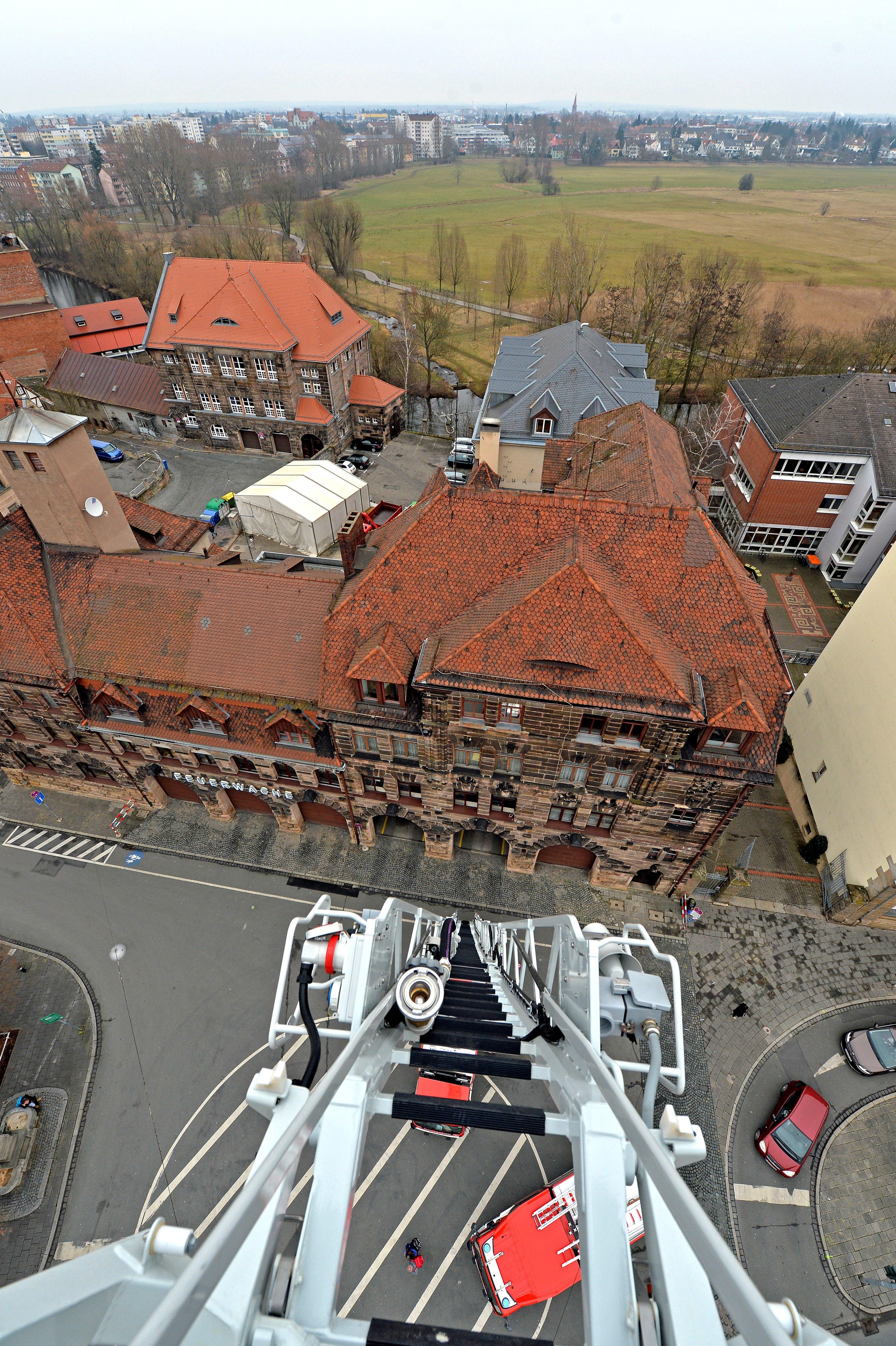 Blick auf die Feuerwache an der Königstraße.