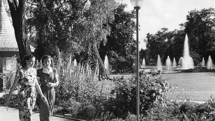 Ein Blick zurück: So sah der Stadtpark in den 1950er Jahren aus.