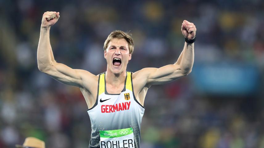 Gold! Thomas Röhler aus Jena warf den Speer auf satte 90,30 Meter und feierte den größten Erfolg seiner Karriere.