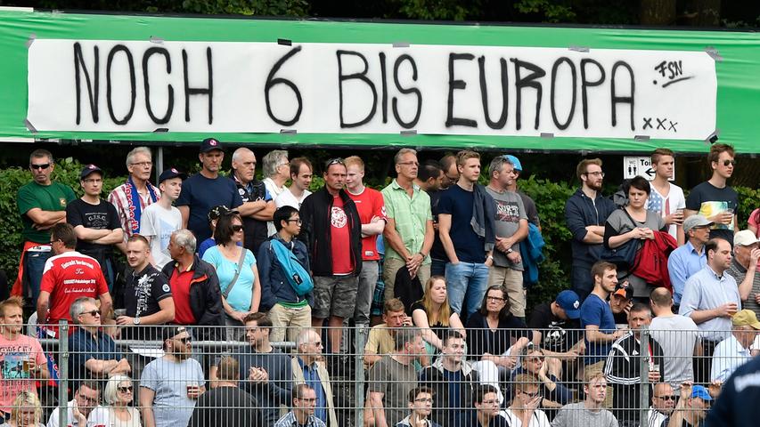 Nirgends ist der Weg nach Europa kürzer als im DFB-Pokal - die Norderstedter Fans sind optimistisch.