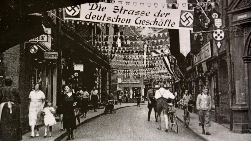 Dunkle Zeiten: die Sternstraße im Sommer 1933.
