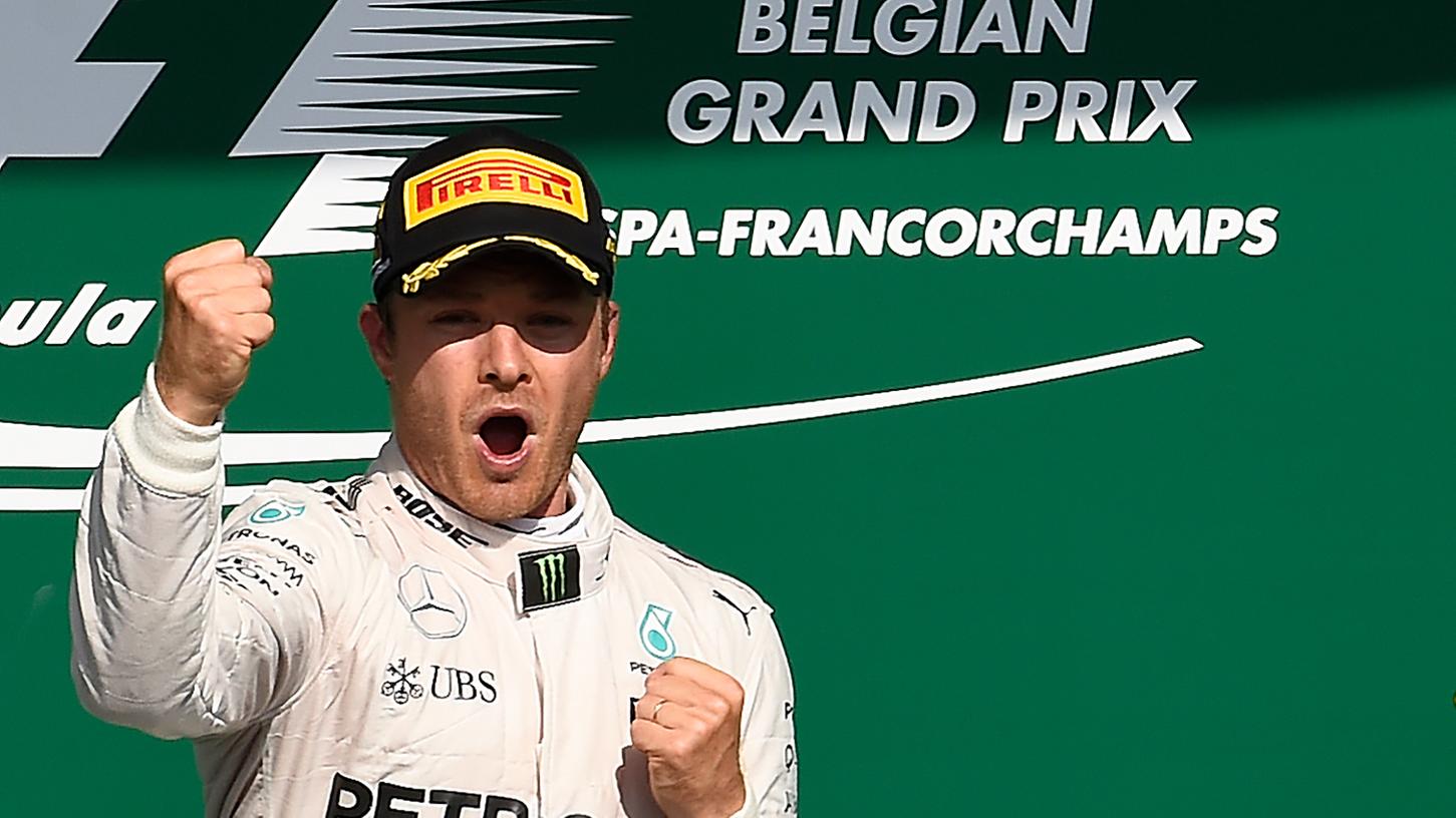 Gewann erstmals das Formel-1-Rennen in Spa, und war darüber sichtlich froh: Nico Rosberg.