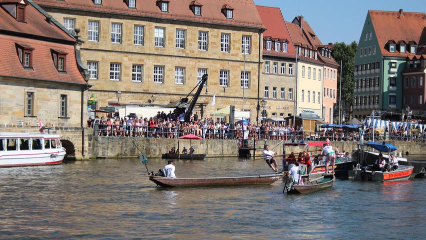 Das Fischerstechen auf der Bamberger Sandkerwa 2016