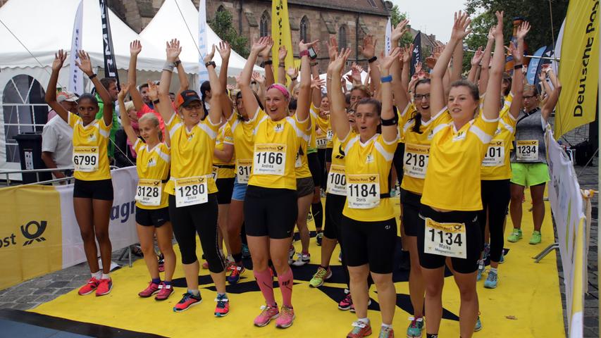 Das waren die Teilnehmerinnen beim Deutsche Post Ladies Run