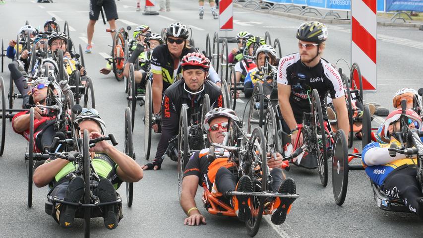 Fränkische Schweiz Marathon: Die Inliner und Handbiker
