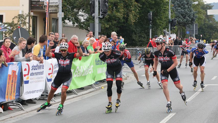 Fränkische Schweiz Marathon: Die Inliner und Handbiker