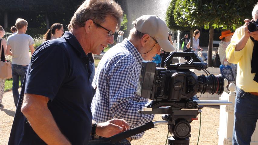 "Herbstmilch"-Regisseur Joseph Vilsmaier drehte für seinen Dokumentarfilm "Bayern sagenhaft" im Ansbacher Hofgarten.