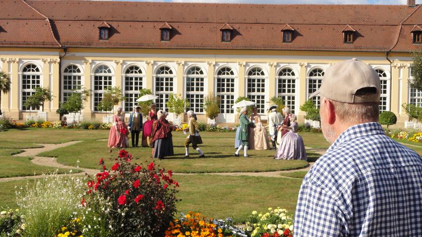 "Herbstmilch"-Regisseur Joseph Vilsmaier drehte für seinen Dokumentarfilm "Bayern sagenhaft" im Ansbacher Hofgarten.