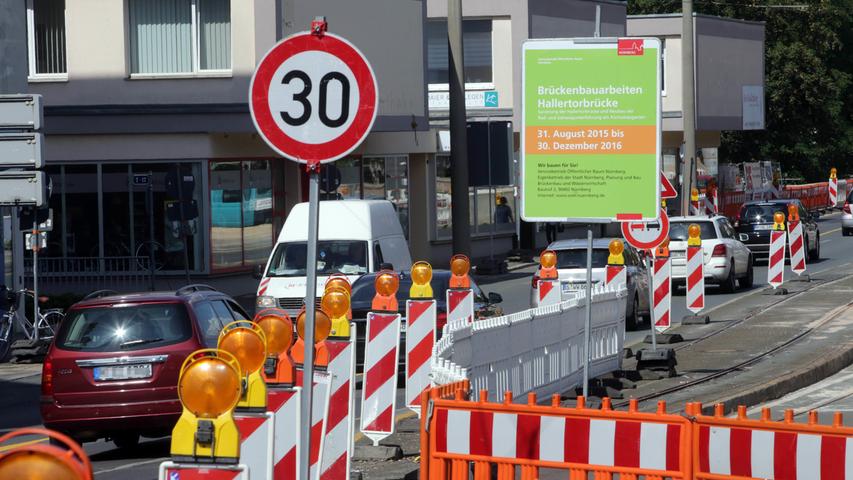 Diese Baustellen bremsen Nürnbergs Autofahrer (noch) länger aus 