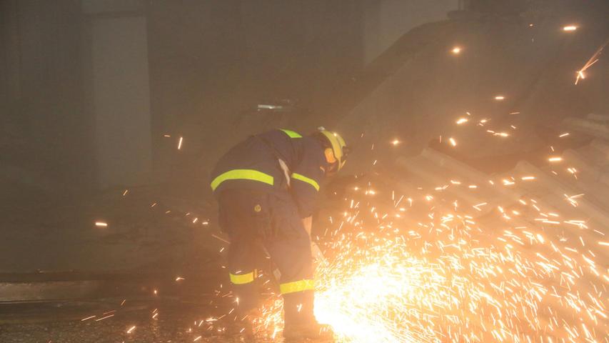Feuer zerstört Heizkraftwerk in Bad Staffelstein
