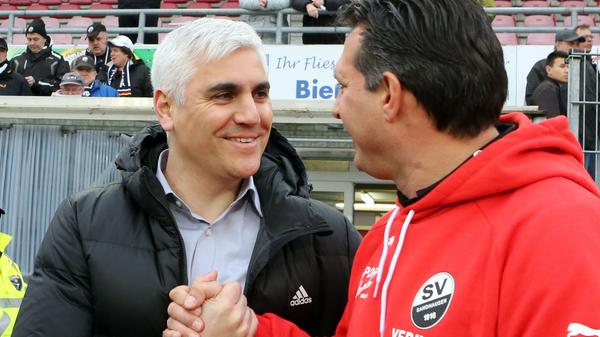 René Weiler wechselte in der Sommerpause zum belgischen Rekordmeister RSC Anderlecht, wodurch Sportvorstand Andreas Bornemann schnell handeln musste. Er entschied sich letztendlich für den Trainer des SV Sandhausen: Alois Schwartz. Ob sie sich hier in der letzten Saison schon über einen möglichen Trainerwechsel abgesprochen haben? Die (kurze) Zeit von Schwartz als Club-Trainer in Bildern.