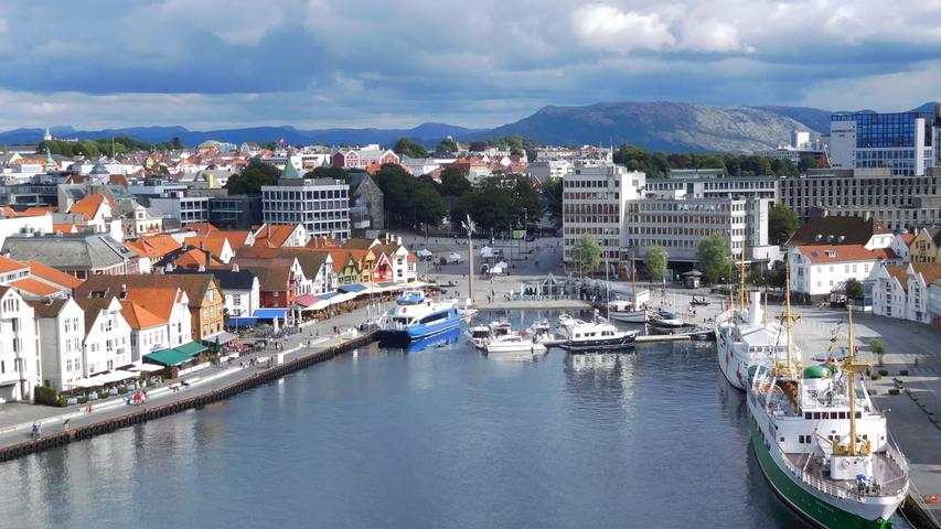 Rückblick: Auslaufen aus Stavanger.
