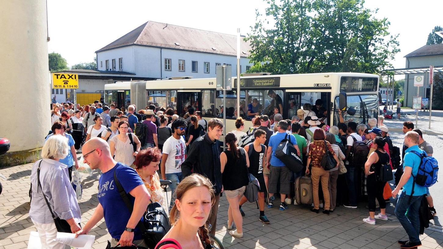 Chaos auf dem Forchheimer Bahnhof 