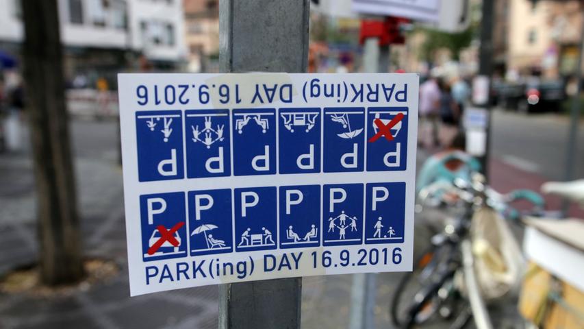 Hängematte statt SUV: Parking Day in Nürnberg