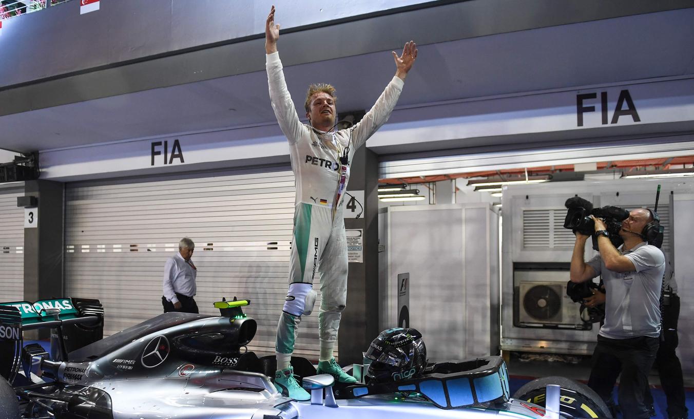 Sieg in Singapur: Rosberg ist jetzt WM-Führender 