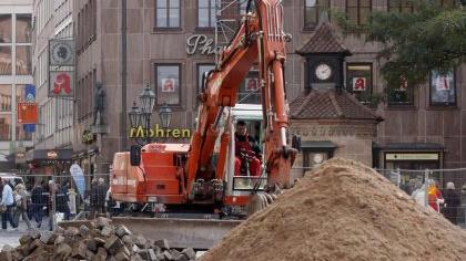 Atommüll: Erkundungsbohrung vor der Lorenzkirche Atommüll: Erkundungsbohrung vor der Lorenzkirche