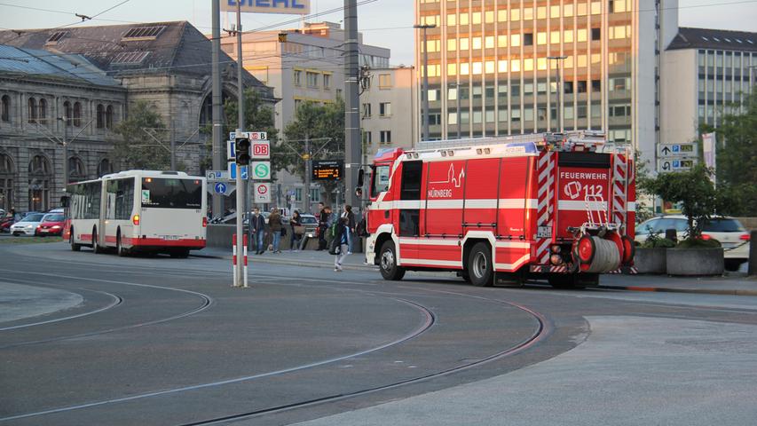Feuerwehreinsatz am Nürnberger Hauptbahnhof sorgt für Aufsehen