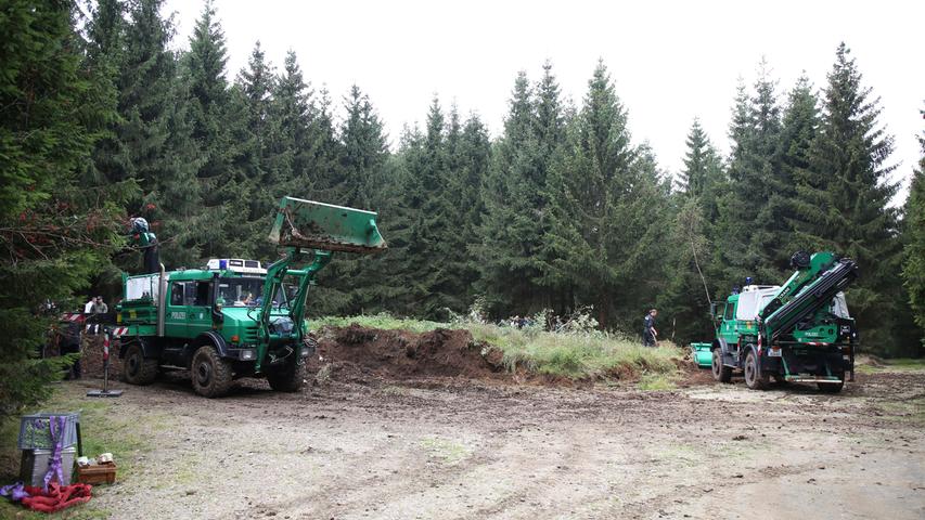 Knochenfund von Peggy: Polizei gräbt erneut in Rodacherbrunn 