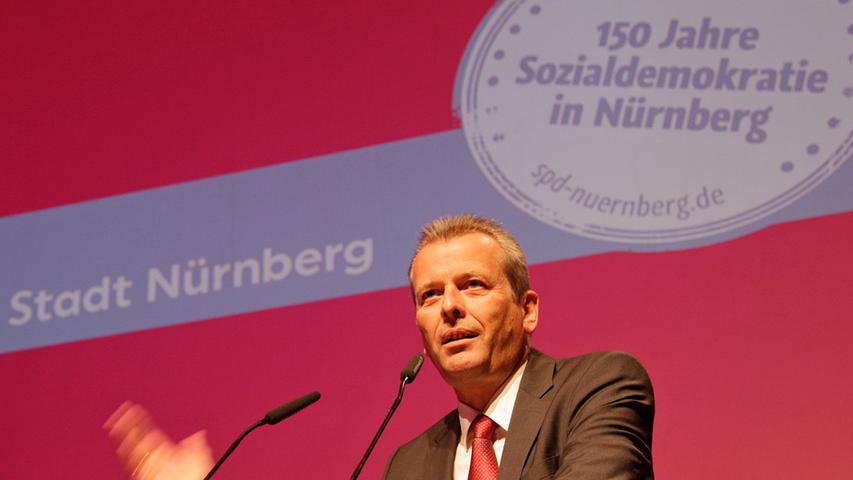 Hoher Besuch: Sigmar Gabriel feiert mit der Nürnberger SPD
