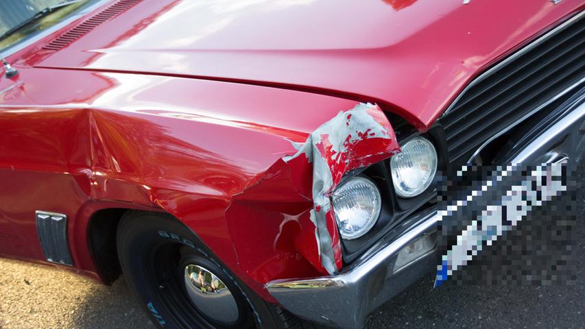 Oldtimer-Crash in Fürth: Buick erlebt Jubiläum nicht unbeschadet