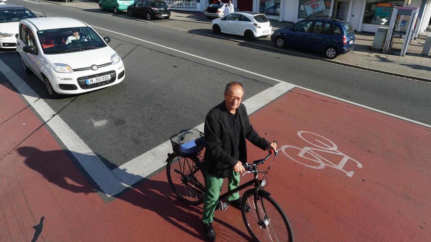 Stadt sieht rot: Alle Radwege sollen farbig werden