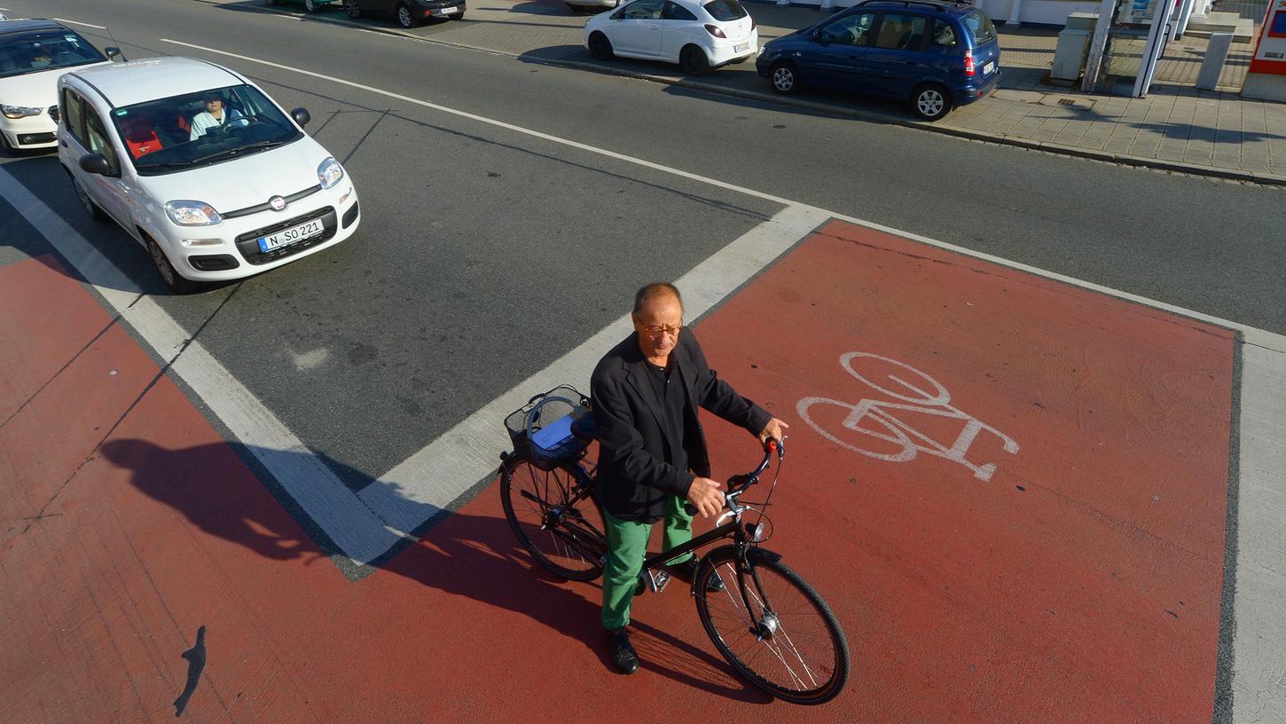 Grünes Licht für rote Radwege in Nürnberg