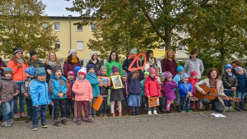 Der LBV-Kindergarten in Hilpoltstein ist deutschlandweit der einzige unter der Trägerschaft eines Naturschutzverbandes. Nun wurde er 20 Jahre alt. Das wurde natürlich gefeiert.
