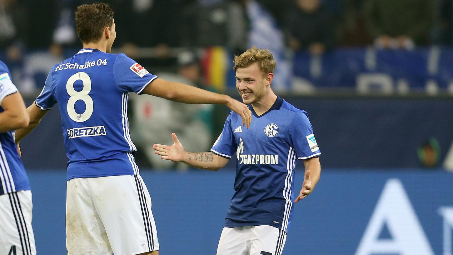 Es läuft wieder bei Schalke: Die Knappens schossen sich mit einem 3:0 für das Pokalspiel gegen den FCN warm.