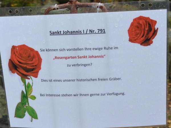 Liegen mit Dürer und Co.: Johannisfriedhof hat Plätze frei