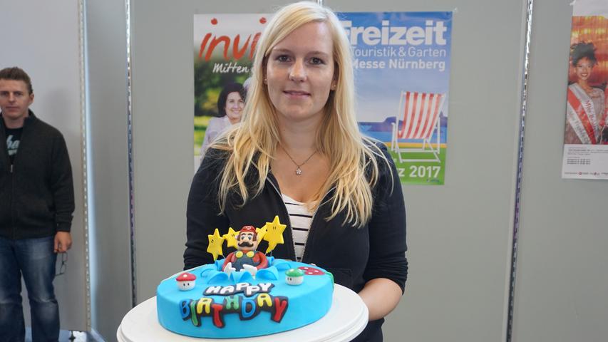 Die Super-Mario-Torte backte Nicole Striegel ursprünglich für den 30. Geburtstag eines Freundes.  Hier geht es zum Rezept.