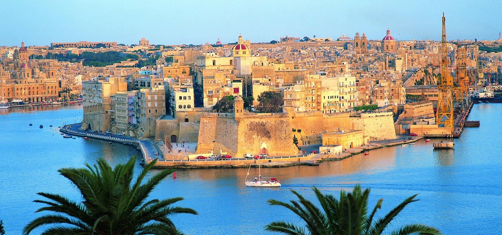 Blick auf Valetta, Hauptstadt von Malta.
Blick auf Valetta, Hauptstadt von Malta.