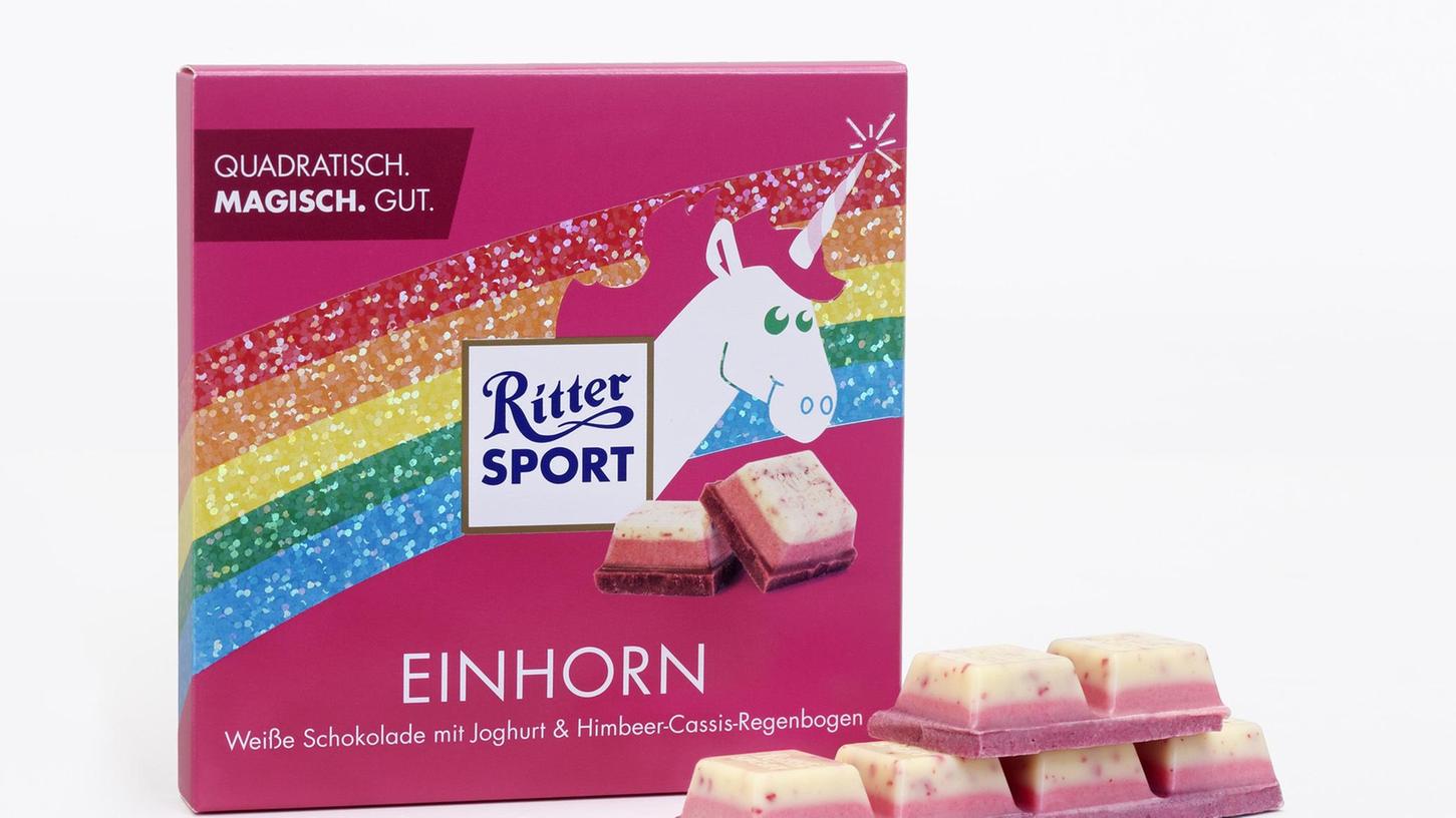 Am Dienstag brachte Rittersport eine Sonderedition auf den Markt: Einhorn-Schokolade. Doch mit dem Käuferansturm hatte das Unternehmen nicht gerechnet.