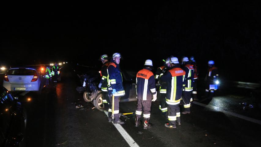 Auffahrunfall auf der A70 bei Bamberg führte zur Vollsperrung