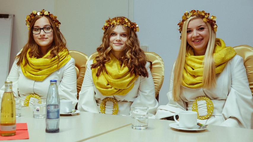 Die drei frischgebackenen Engel Nina Biermann (16), Johanna Schaffner (15) und Johanna Schmidt (20) waren eine ausgezeichnete Wahl. 