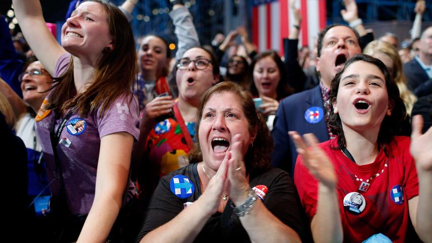 Tränen und Entsetzen:  Hillary Clinton verliert US-Wahl