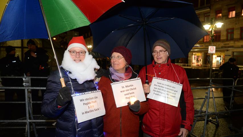 Fürth: Laternenzüge mussten Pegida-Aufmarsch weichen
