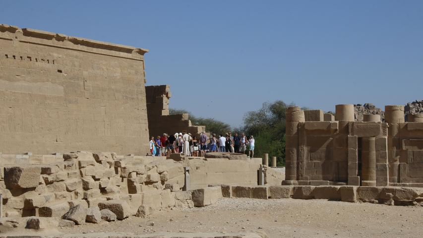 Wenn die UNESCO nicht geholfen hätte, lägen diese Tempelreste jetzt auf dem Nilgrund.