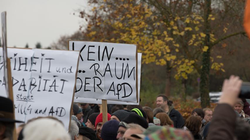 500 Menschen demonstrieren: AfD sorgt 2016 für Protest in Gunzenhausen