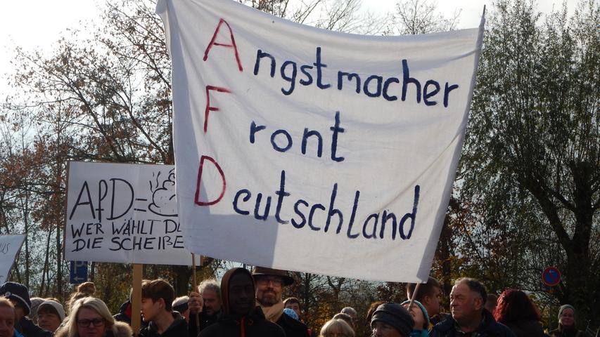 500 Menschen demonstrieren: AfD sorgt 2016 für Protest in Gunzenhausen